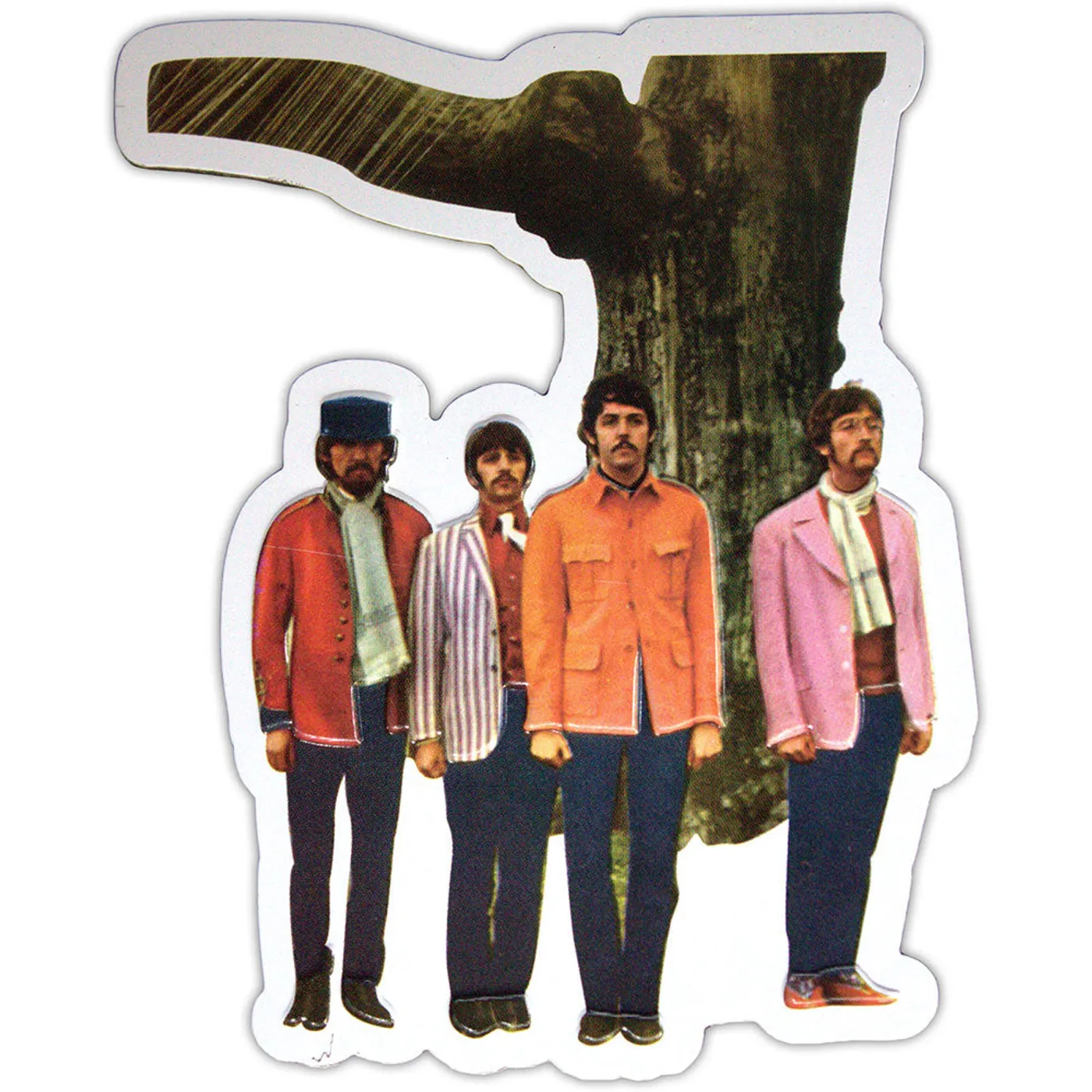 The Beatles Fridge Magnets - Strawberry Fields Forever Embossed