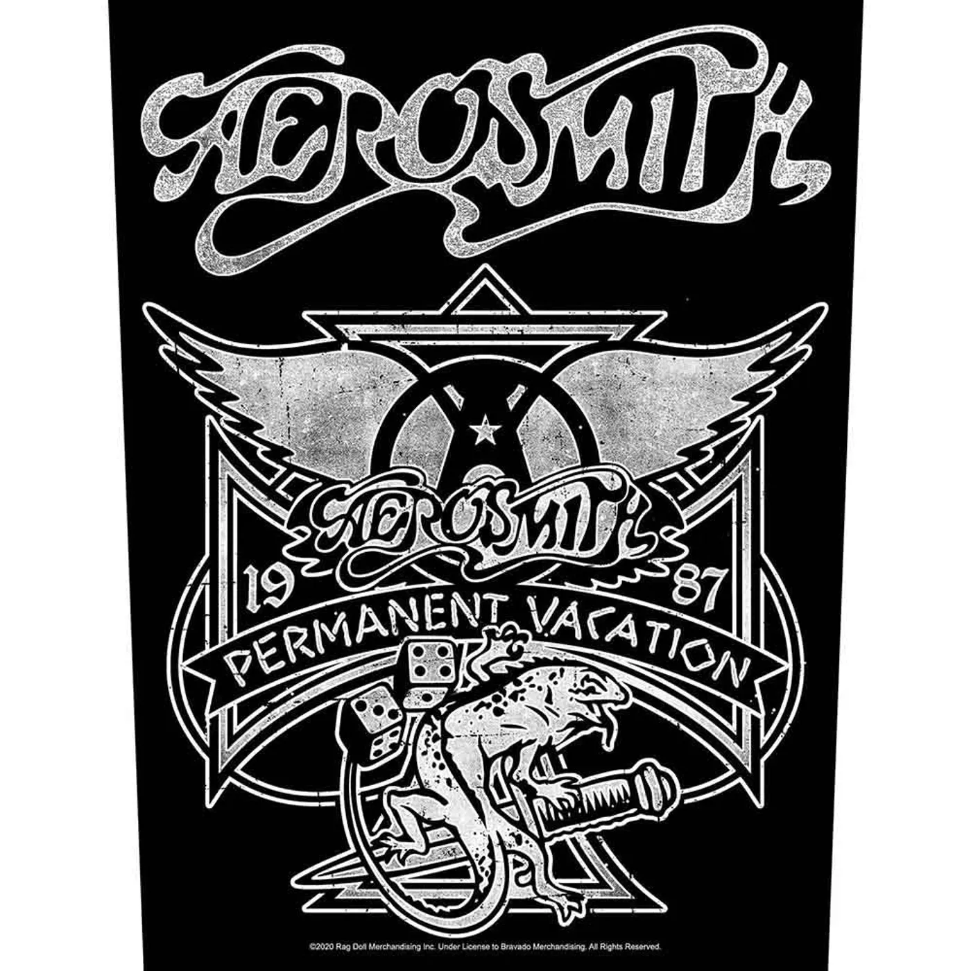 Aerosmith Patches - Woven Sew On - Permanent Vacation