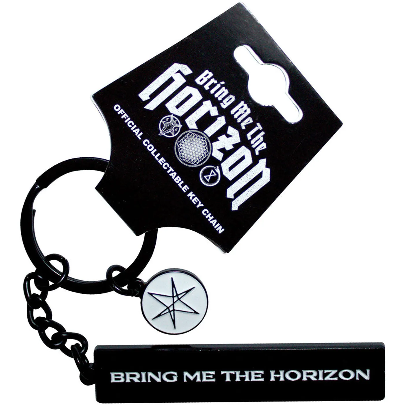 Bring Me The Horizon Standard Keychains - Text Logo 6-Point Star Charm