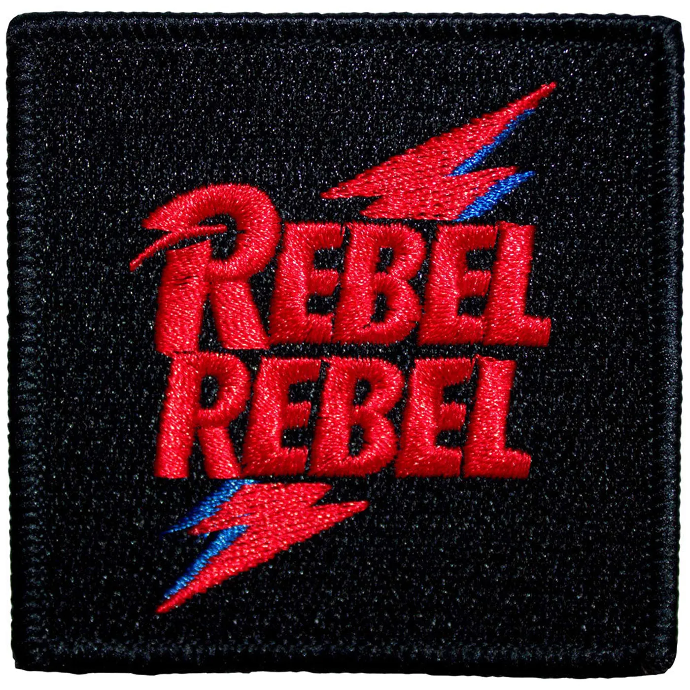 David Bowie Patches - Iron On - Rebel Rebel Pink & Blue
