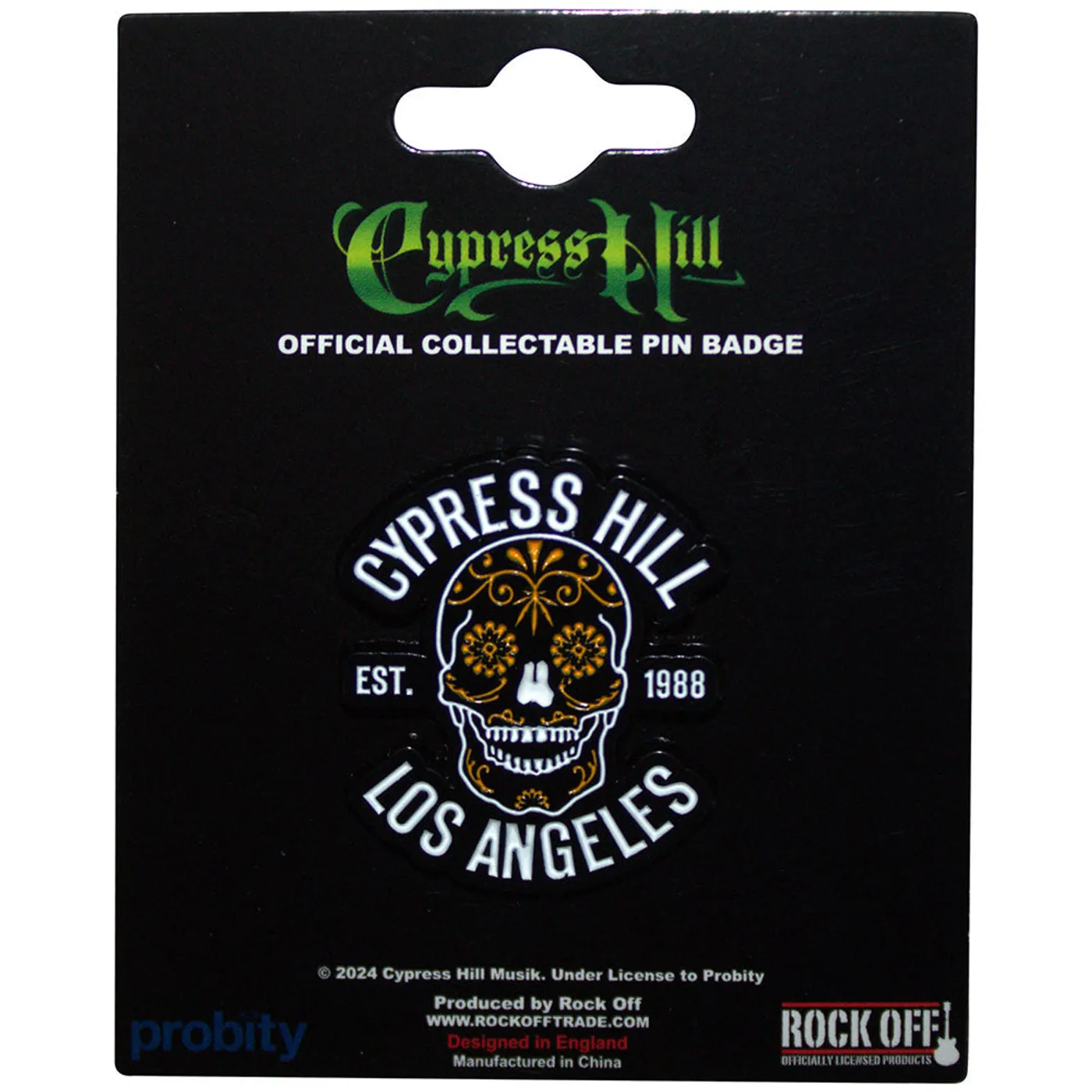 Cypress Hill Pin - Badge - Los Angeles 1988