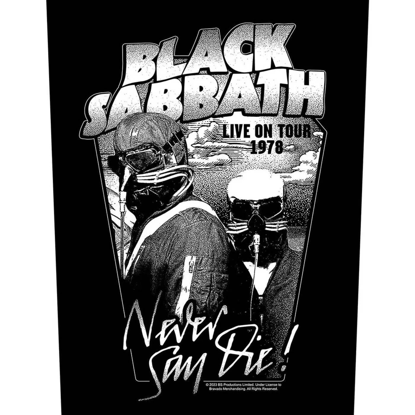 Black Sabbath Patches - Woven Sew On - Never Say Die