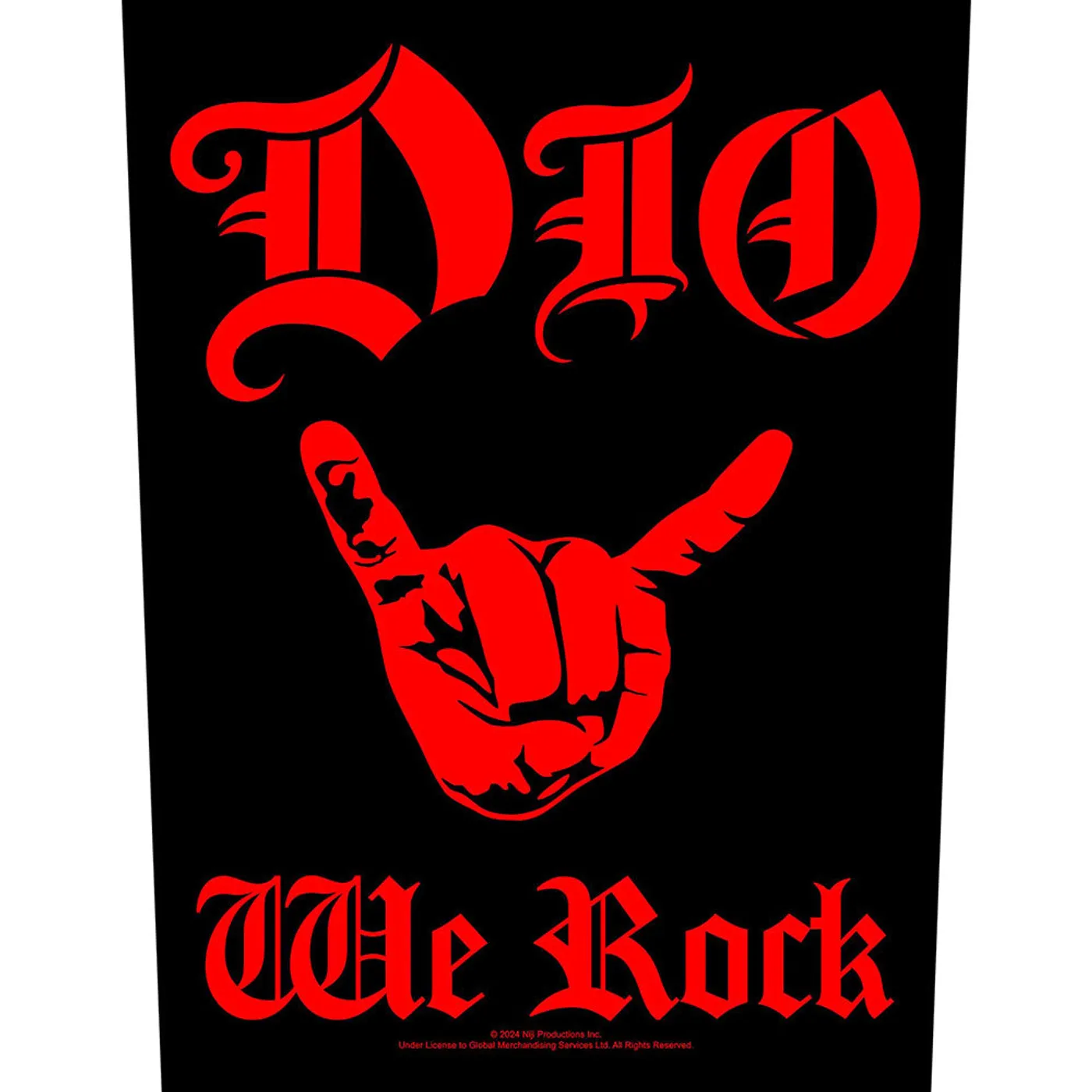 Dio Patches - Woven Sew On - We Rock