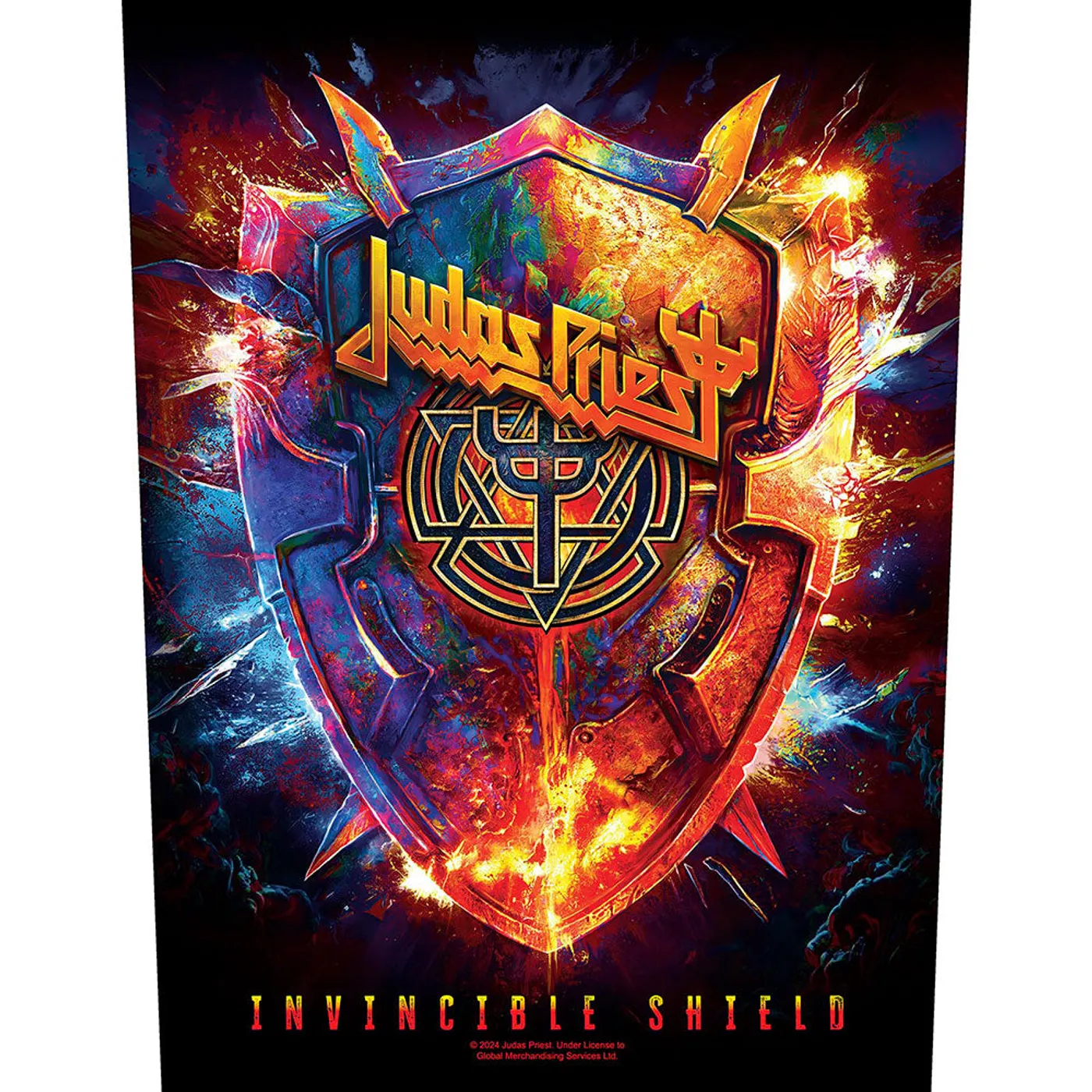 Judas Priest Patches - Woven Sew On - Invincible Shield