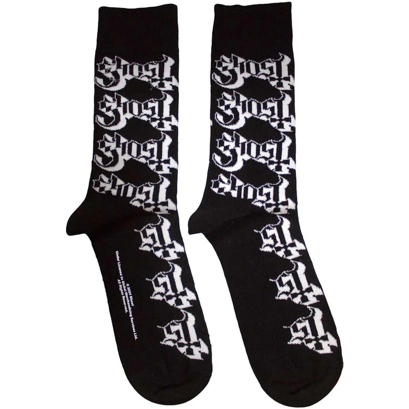 Ghost Ankle Socks - Logo Pattern
