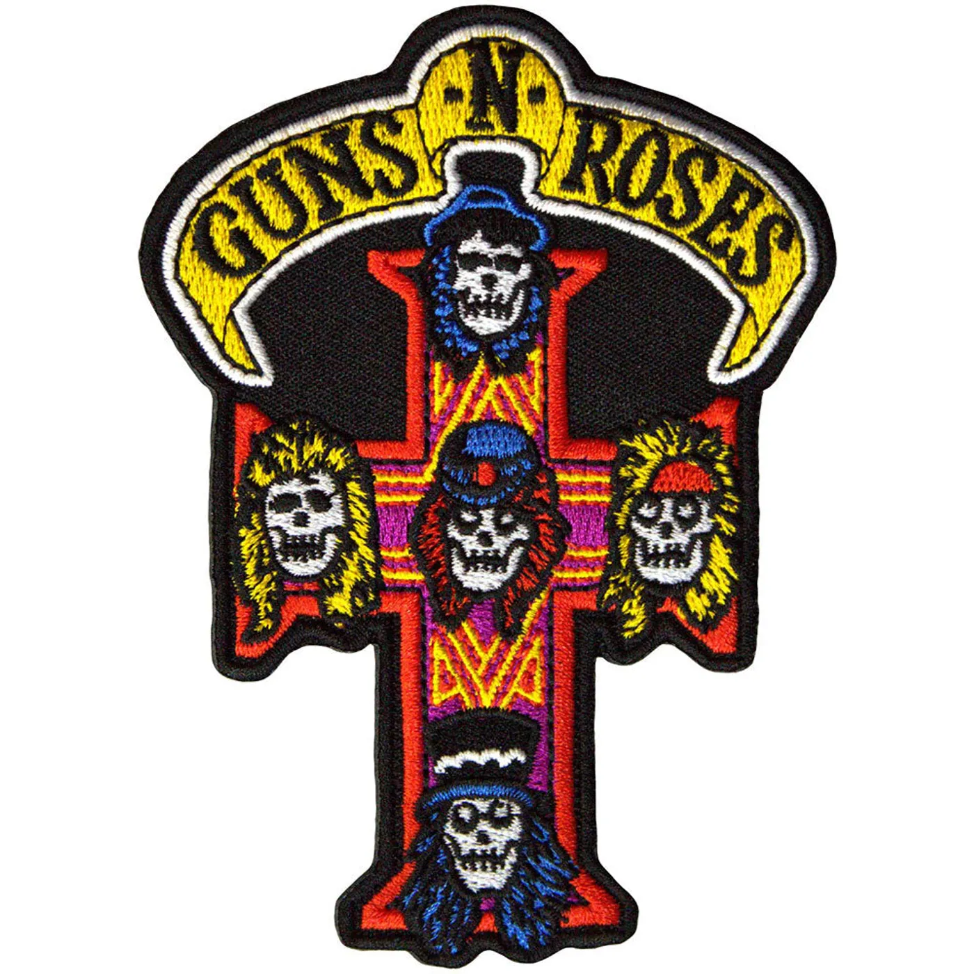 Guns N' Roses Patches - Iron On - Appetite For Destruction Cross