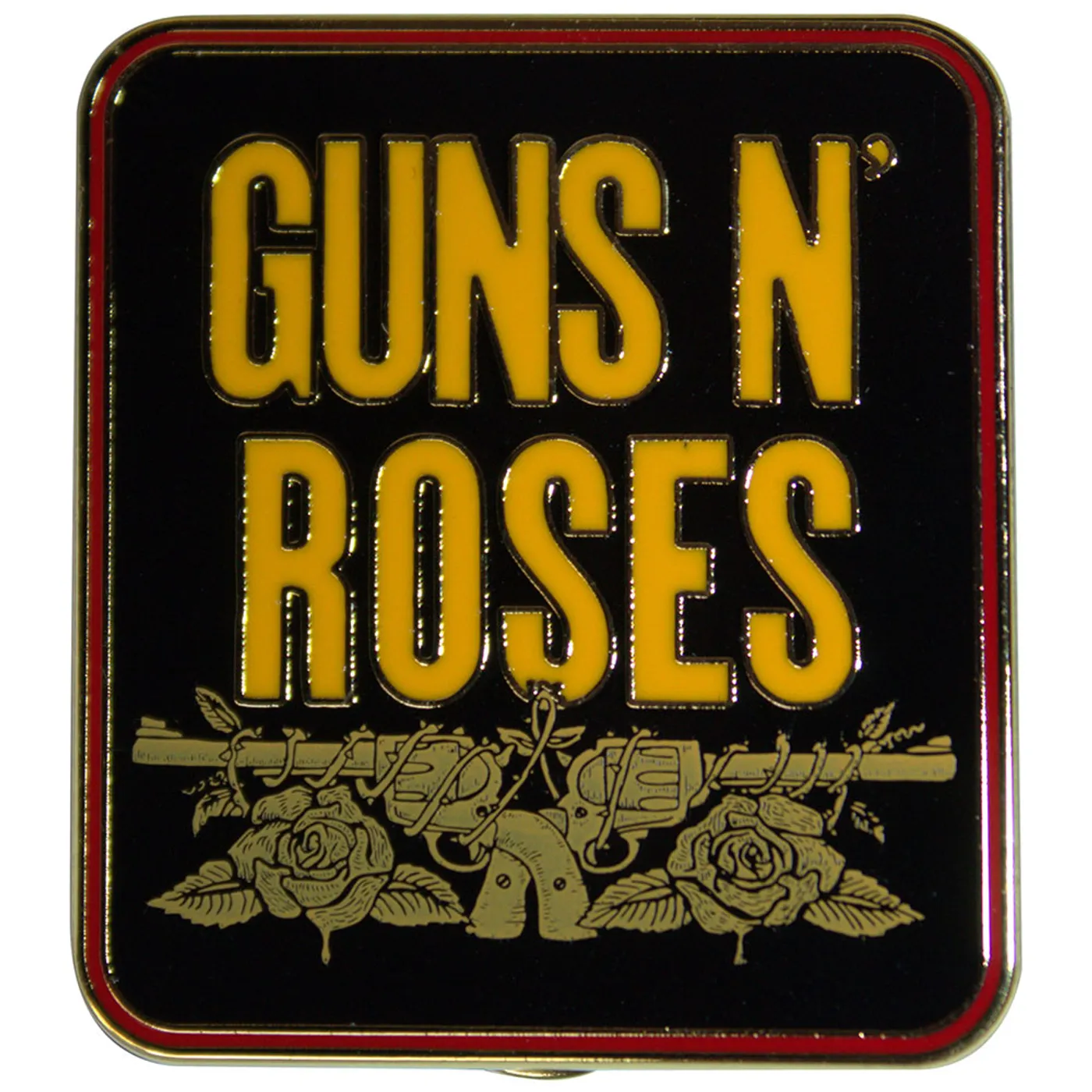 Guns N' Roses Pin - Badge - Stacked Black