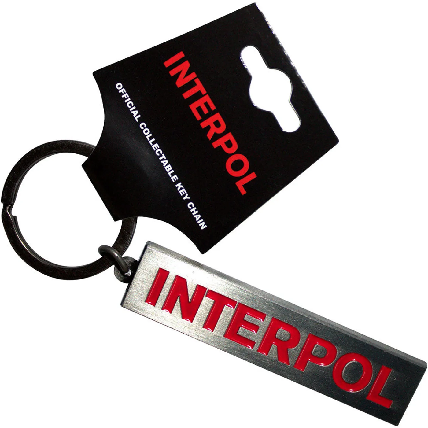 Interpol Standard Keychains - Text Logo