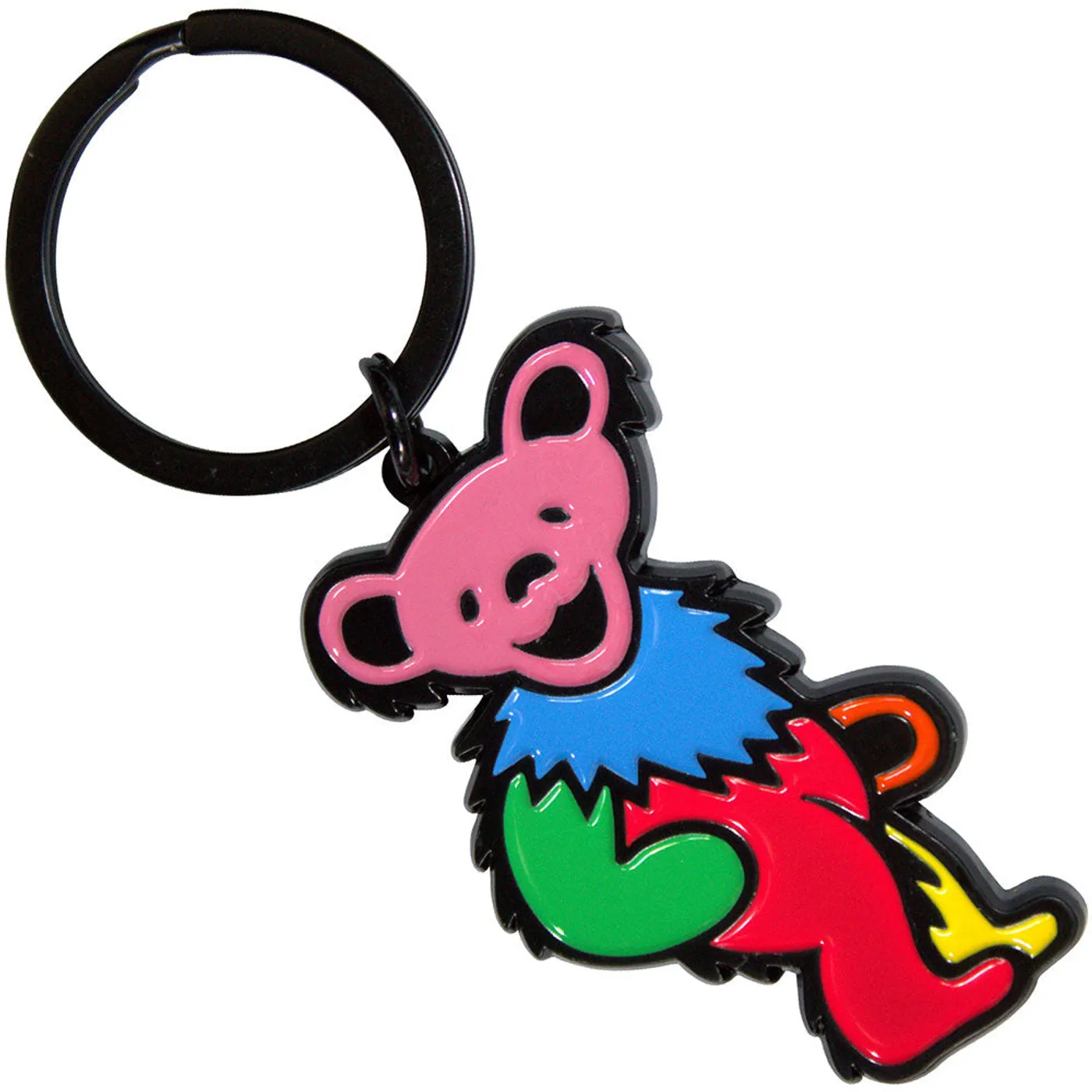 Grateful Dead Standard Keychains - Red Body Dancing Bear