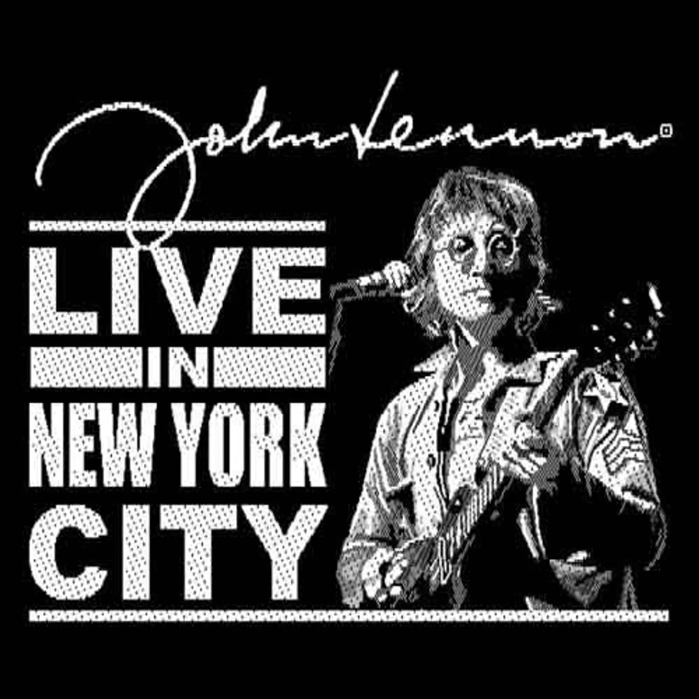 John Lennon Patches - Woven Sew On - Live In New York