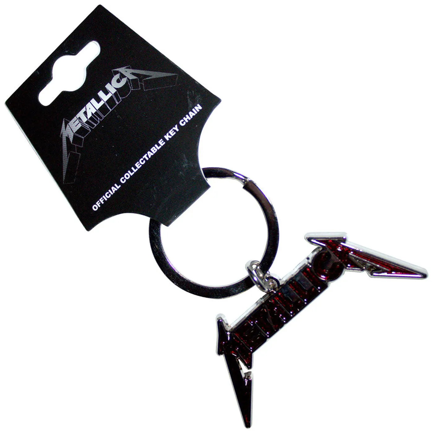 Metallica Standard Keychains - Bright Red Logo
