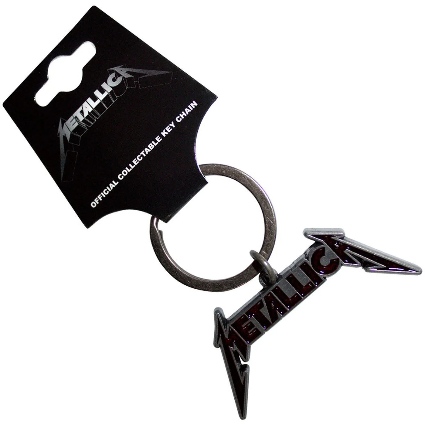 Metallica Standard Keychains - Deep Red Logo