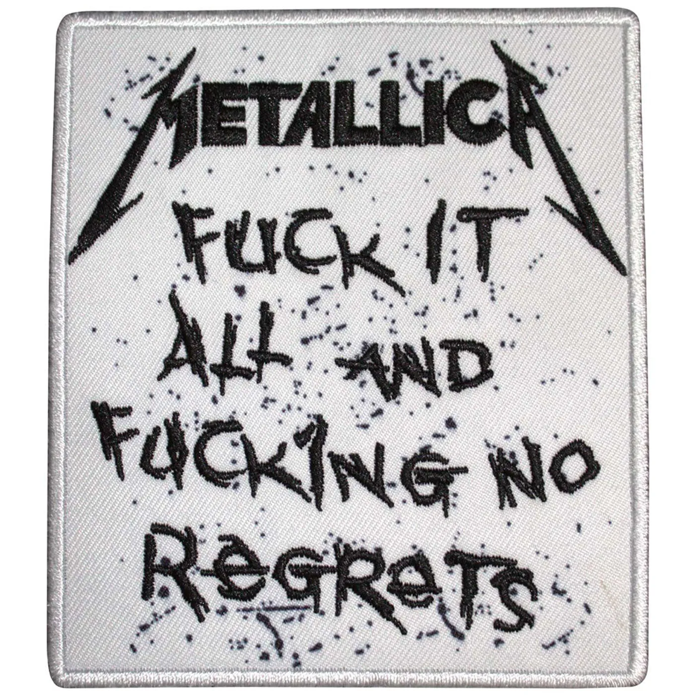 Metallica Patches - Iron On - No Regrets