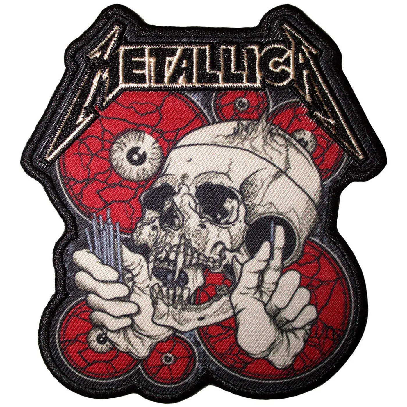 Metallica Patches - Iron On - The Shortest Straw Red Eyes