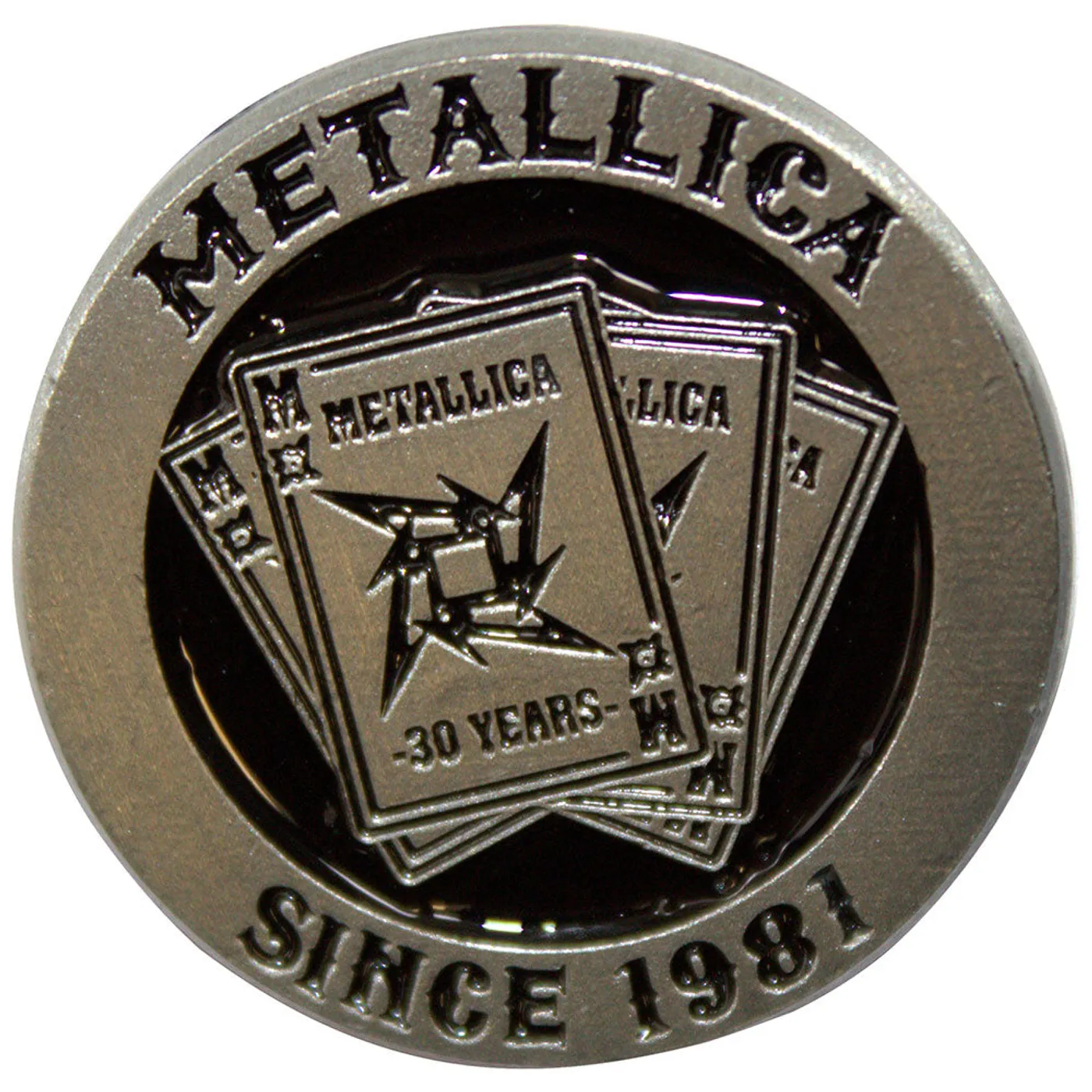 Metallica Pin - Badge - 30th Anniversary Playing Card