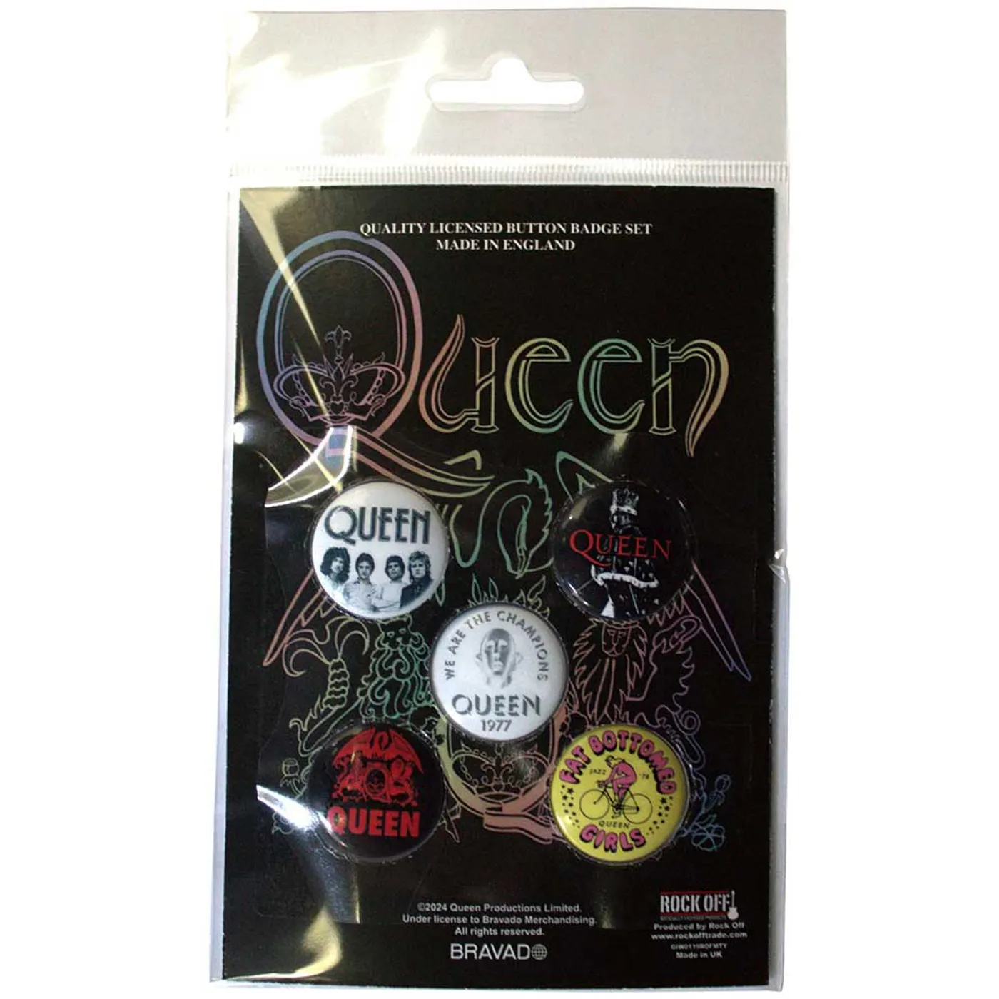 Queen Plastic - Pin Badge - Fat Bottomed Girls
