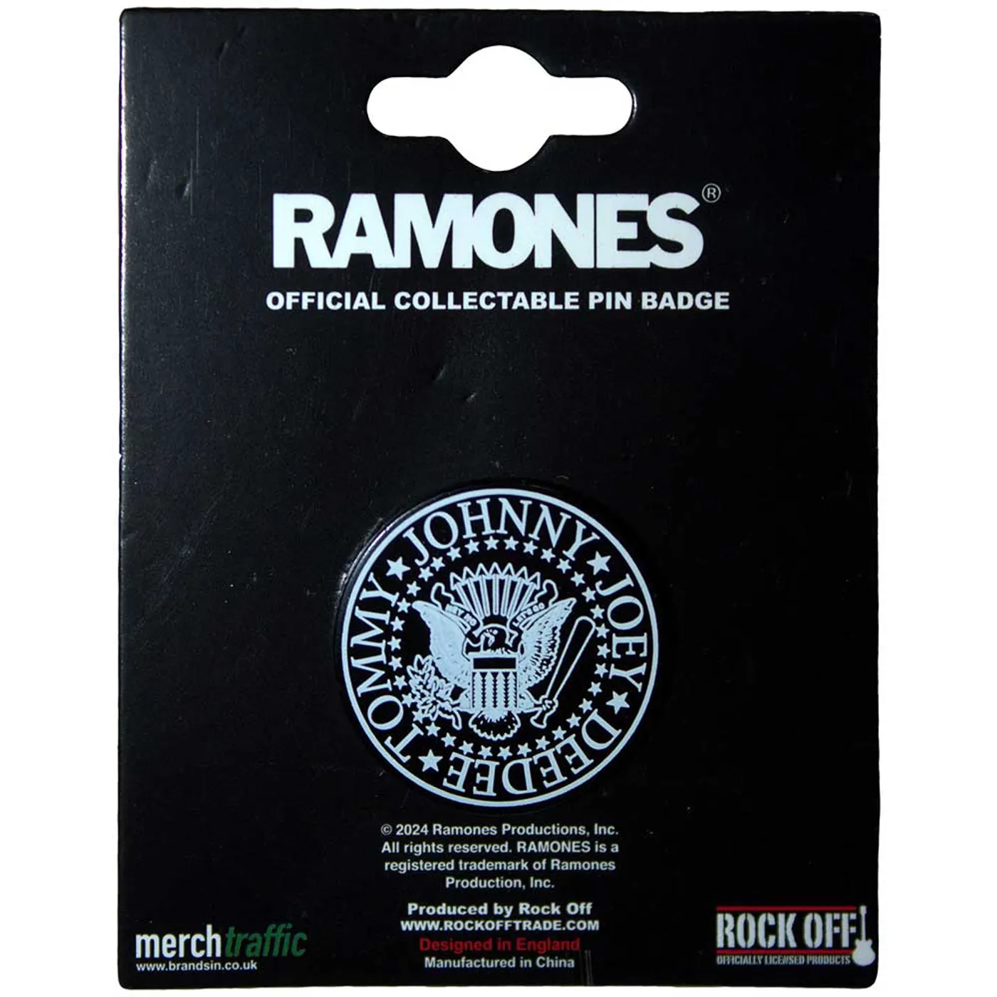 Ramones Pin - Badge - Presidential Seal Emblem