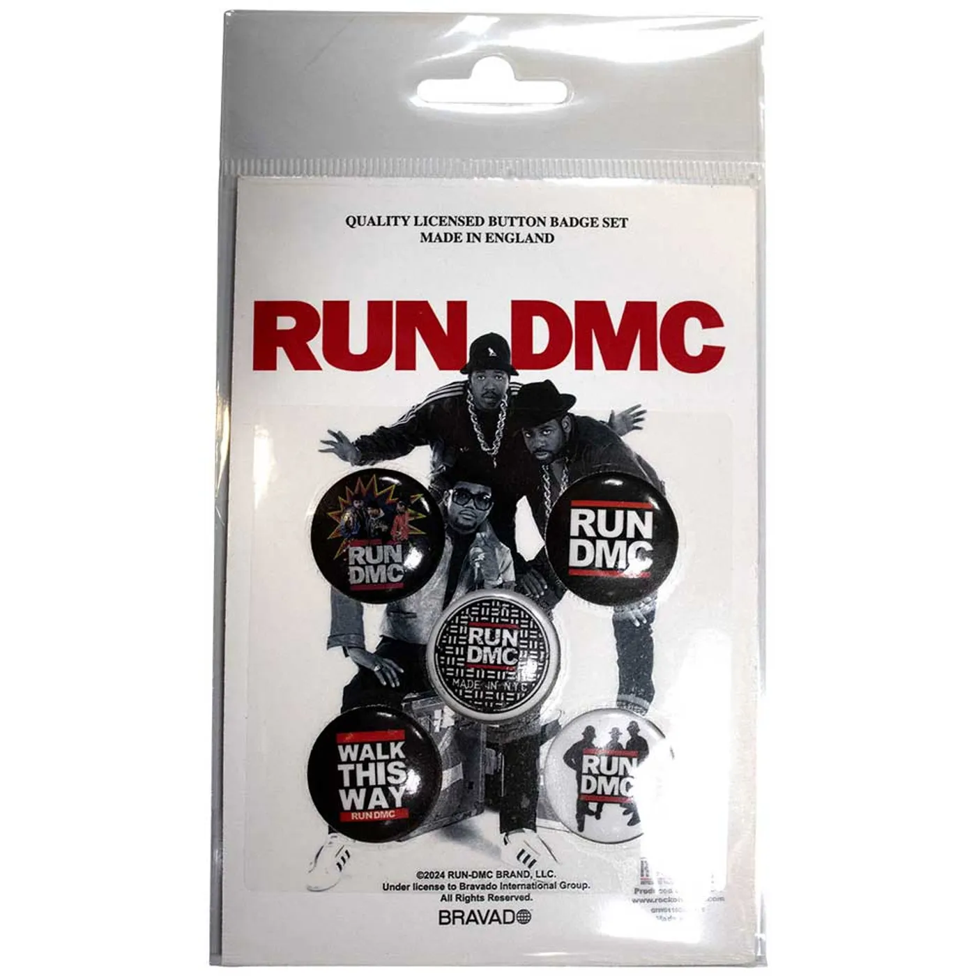 Run DMC Plastic - Pin Badge - Walk This Way