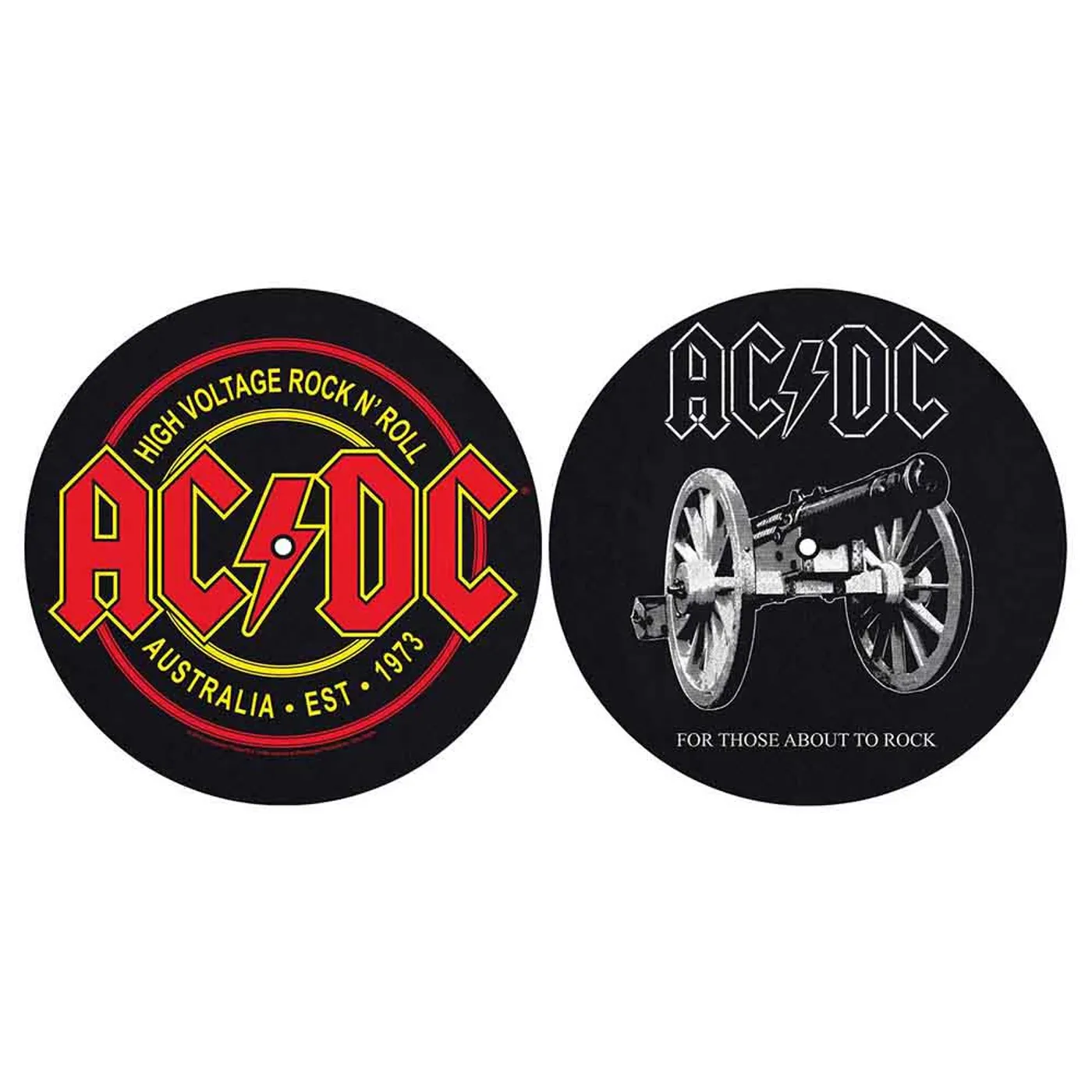 AC/DC Slipmat 2 Pack - For Those About To Rock/High Voltage
