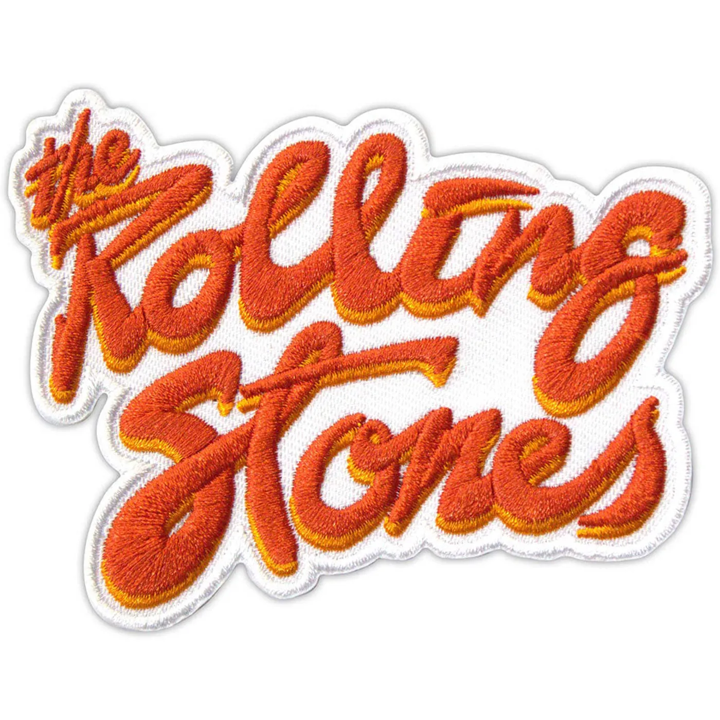 The Rolling StonesPatches - Iron On - Orange Logo
