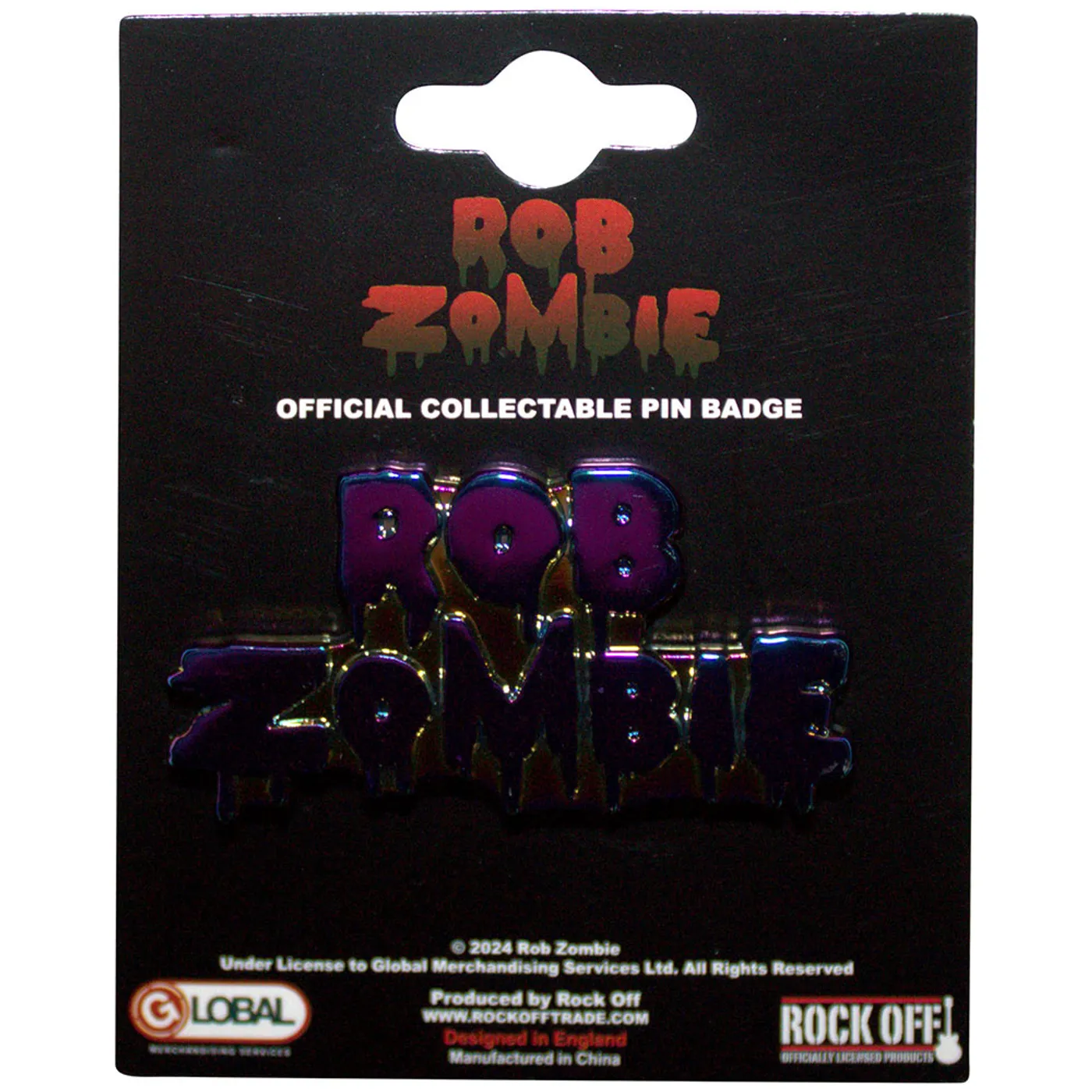 Rob Zombie Pin - Badge - Multicoloured Logo
