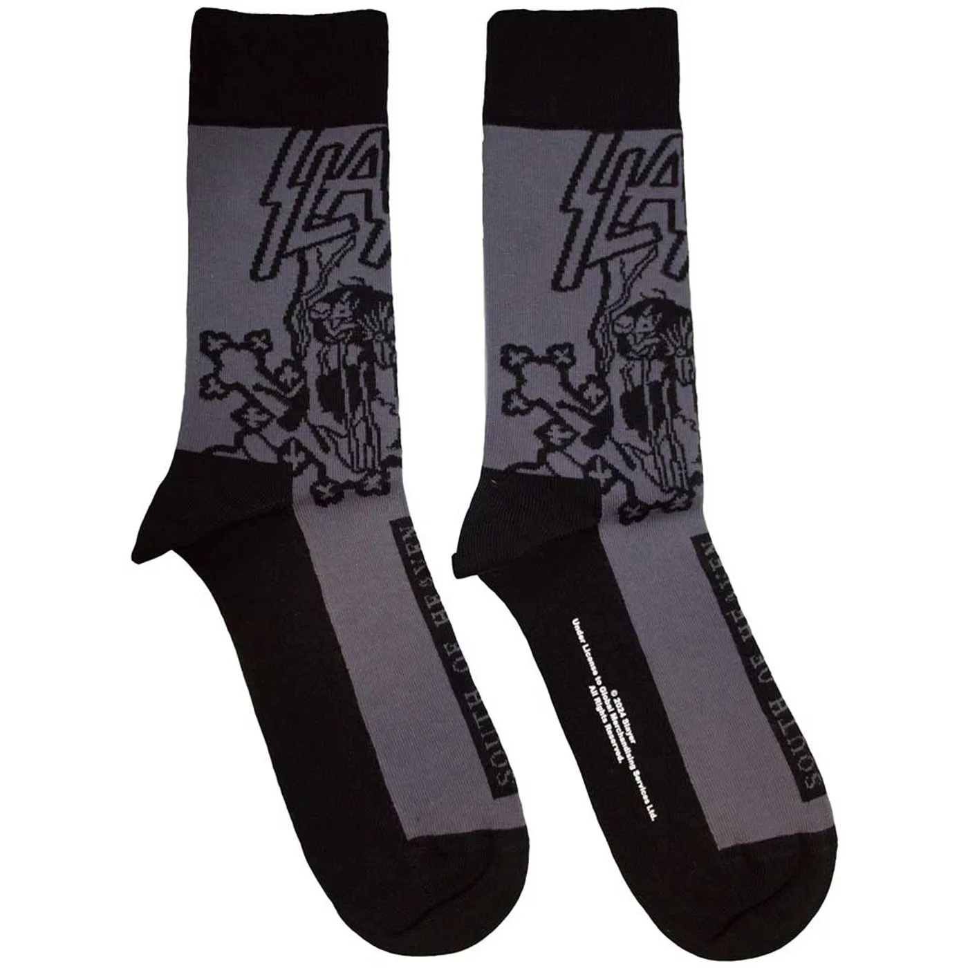 Slayer Ankle Socks - South Of Heaven Mono