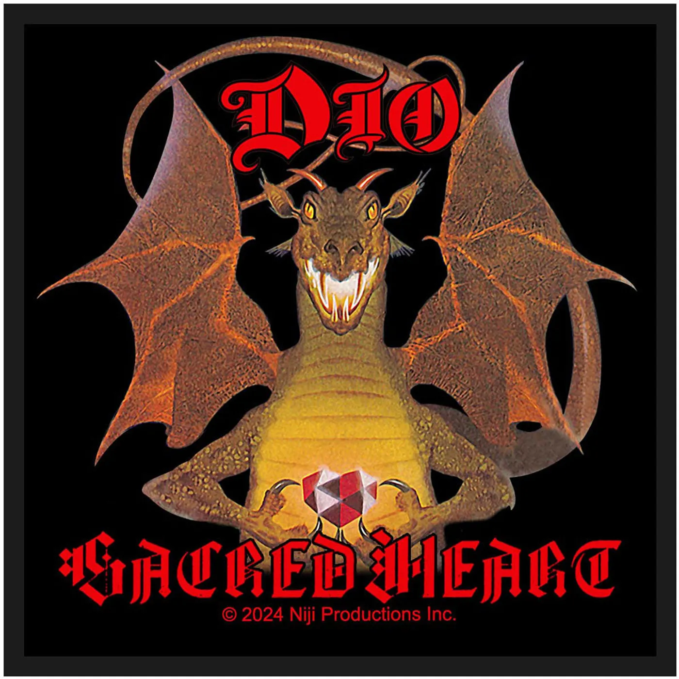 Dio Patches - Woven Sew On - Sacred Heart
