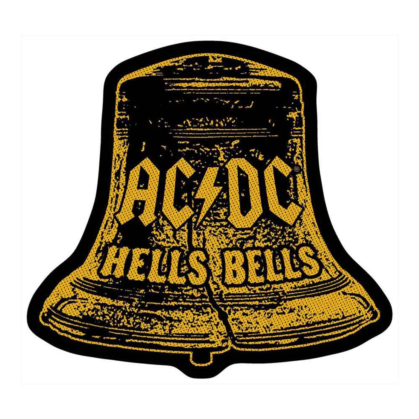 AC/DC Patches - Woven Sew On - Hells Bells Cut Out