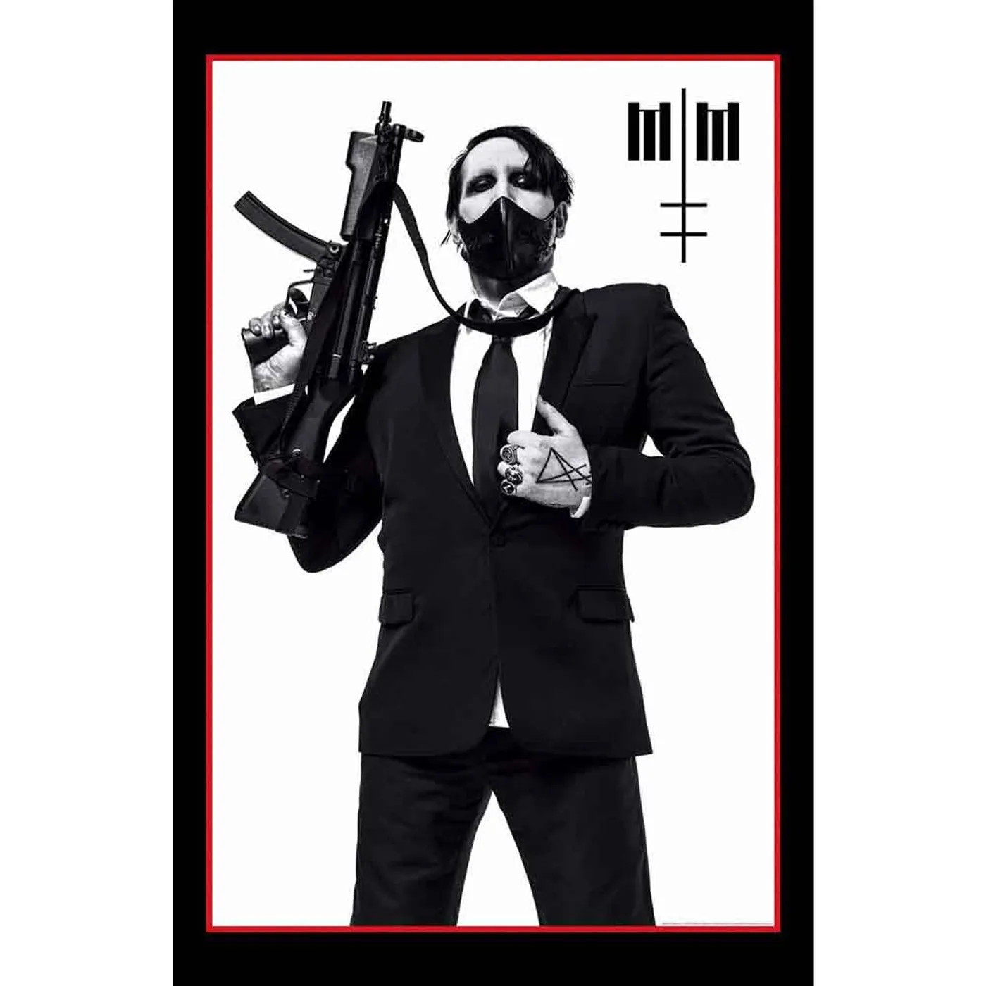Marilyn Manson Posters - Textile - Machine Gun