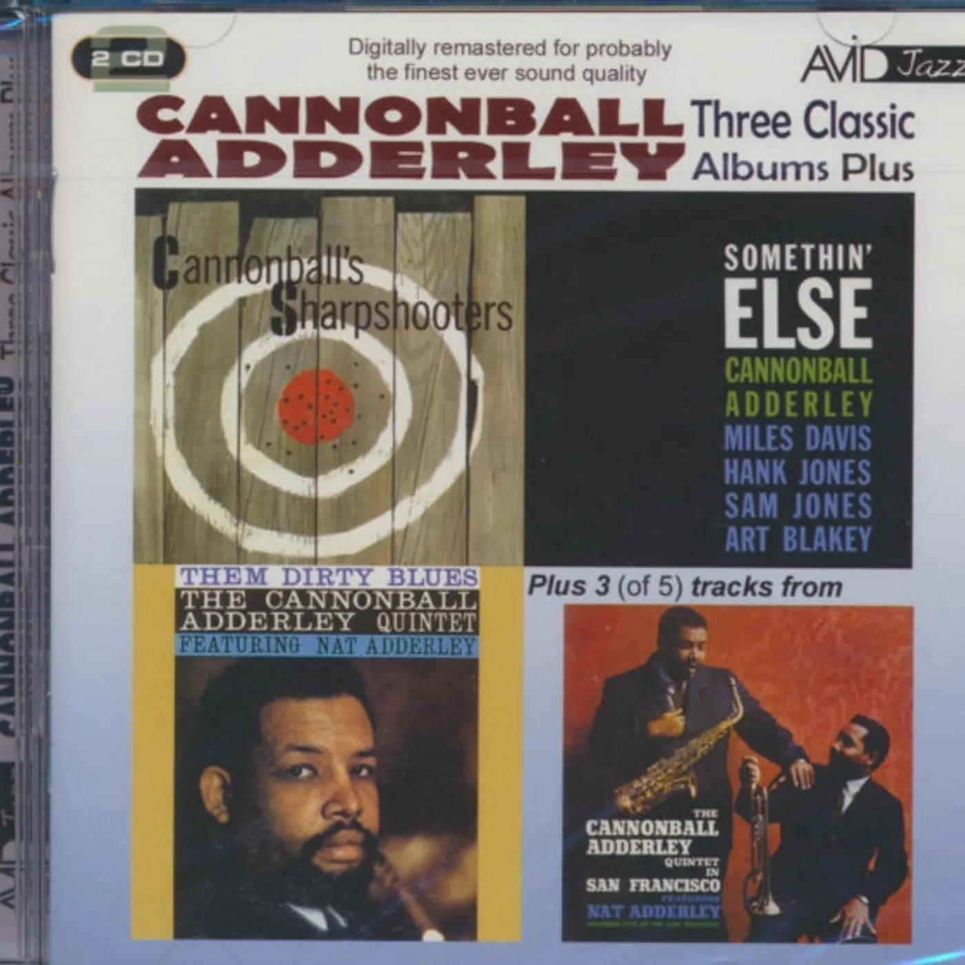 Cannonball Adderley CD - Three Classic Albums Plus (Somethin' Else / Cannonball's Sharpshooter / Them Dirty Blues )