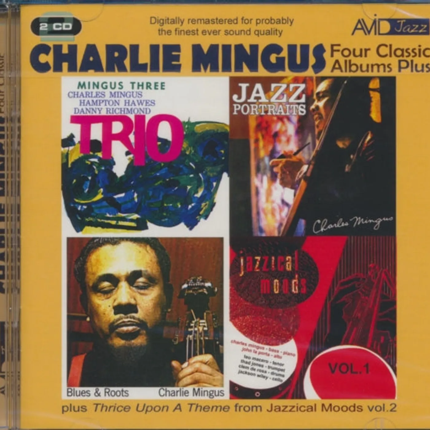 Charlie Mingus (Charles Mingus) CD - Four Classic Albums Plus (Blues And Roots / Mingus Three: Trio / Jazz Portraits / Jazzical Moods Vol 1)