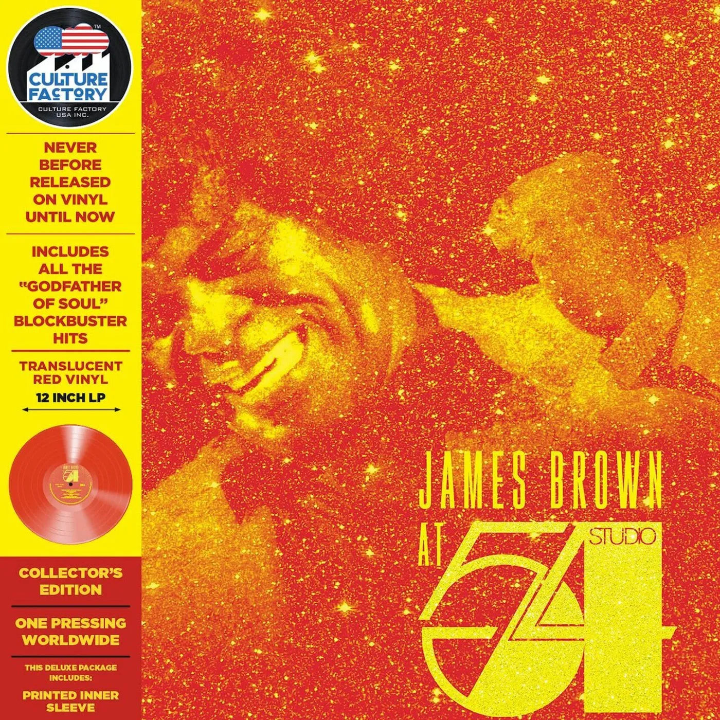 James Brown LP - At Studio 54 (Red Vinyl)