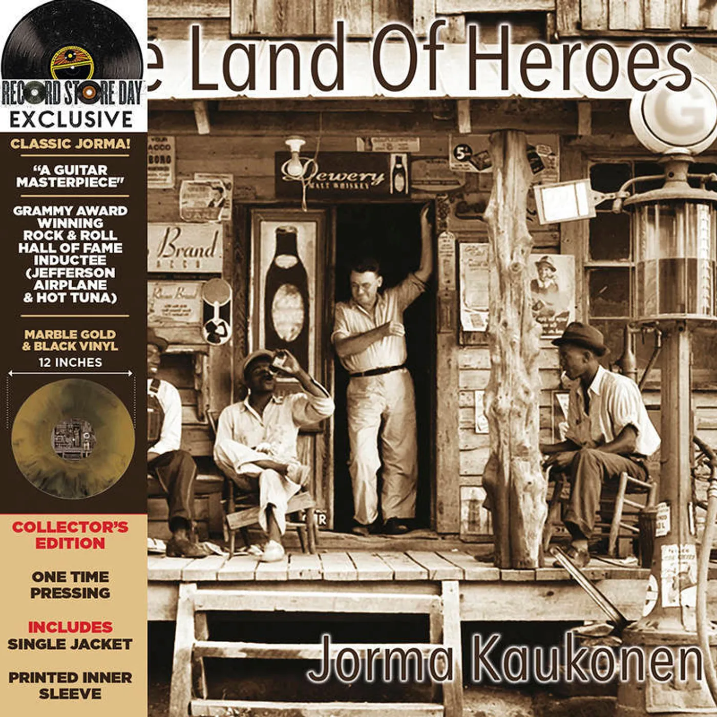 Jorma Kaukonen LP - The Land Of Heroes (Gold/Black Vinyl) (Rsd 2022)