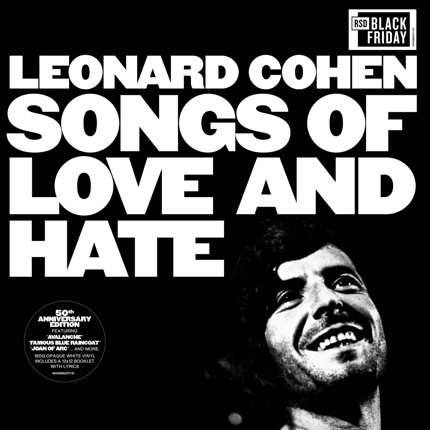 Leonard Cohen LP - Songs Of Love And Hate (Vinyl)