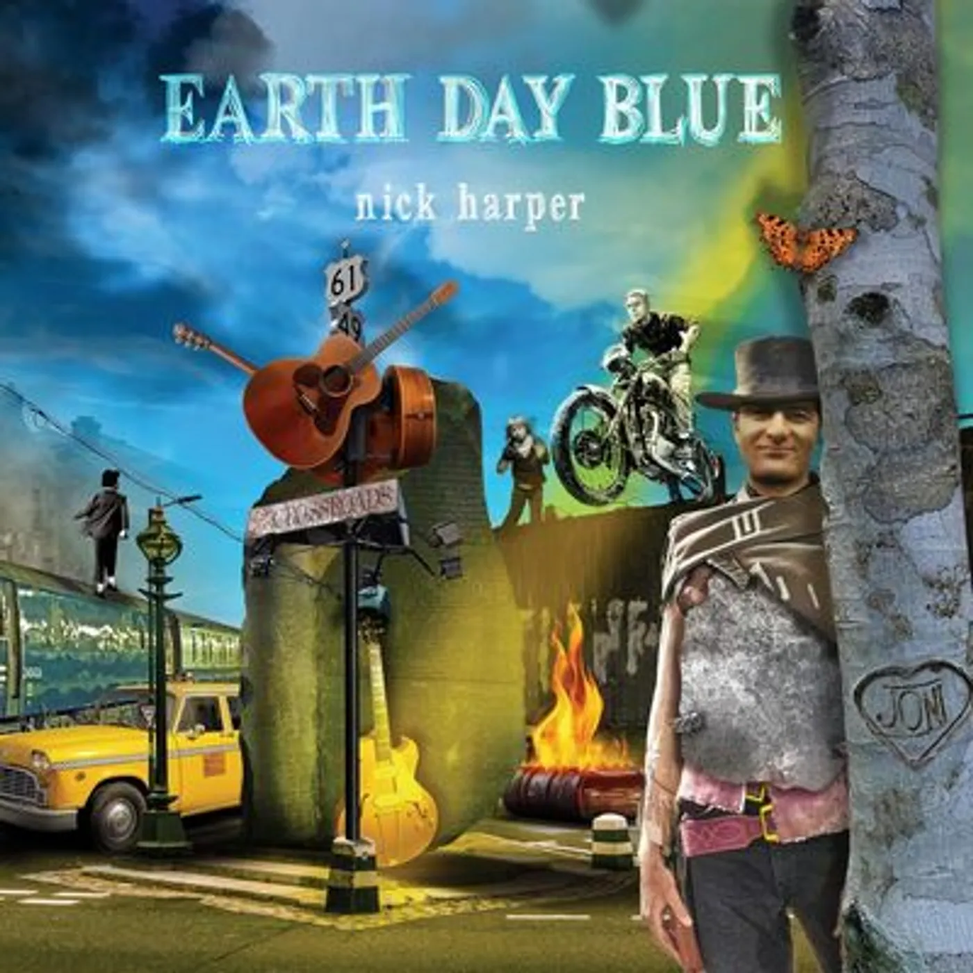 Nick Harper LP - Earth Day Blue (Vinyl)