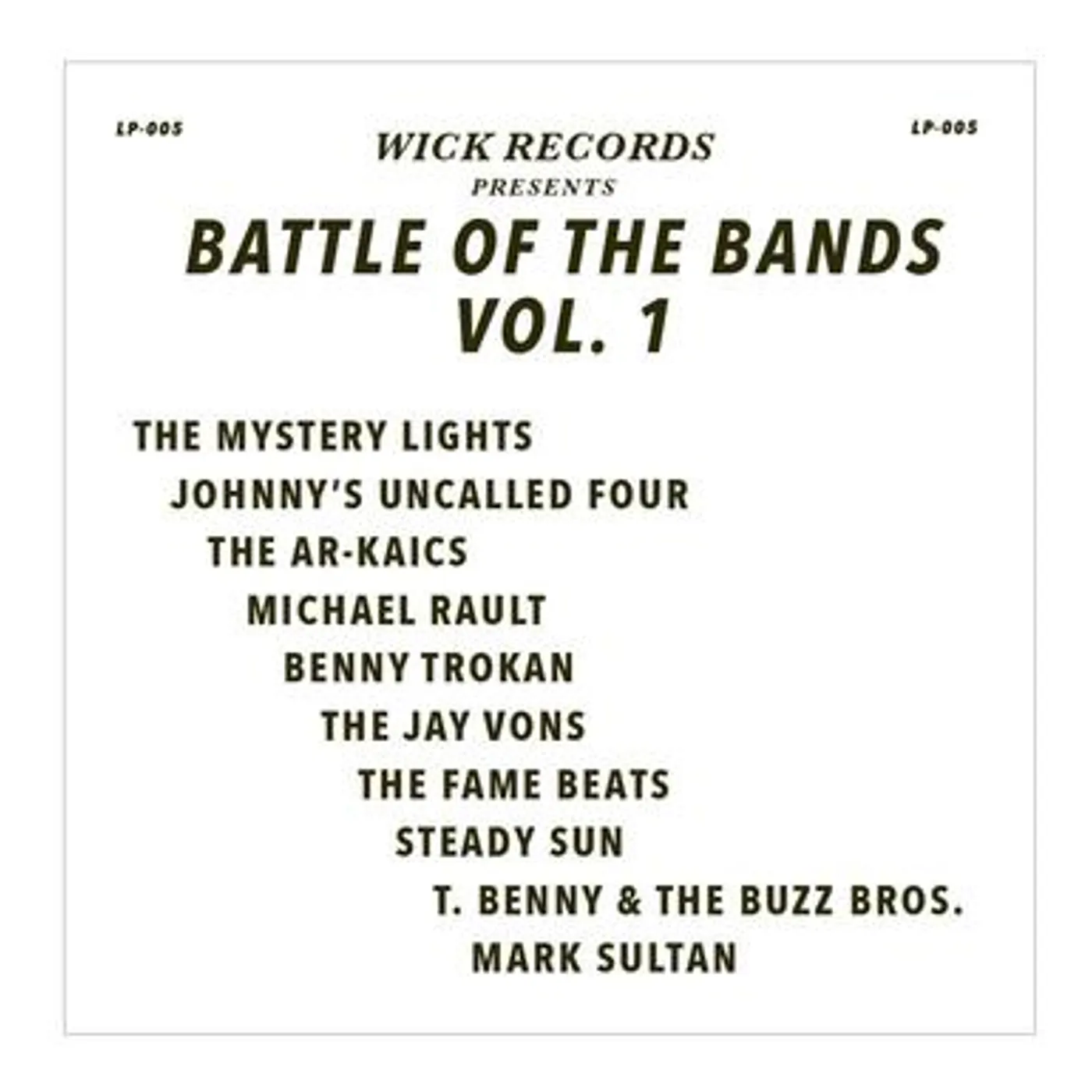 Various Artists LP - Wick Records Battle Of The Ba (Vinyl)