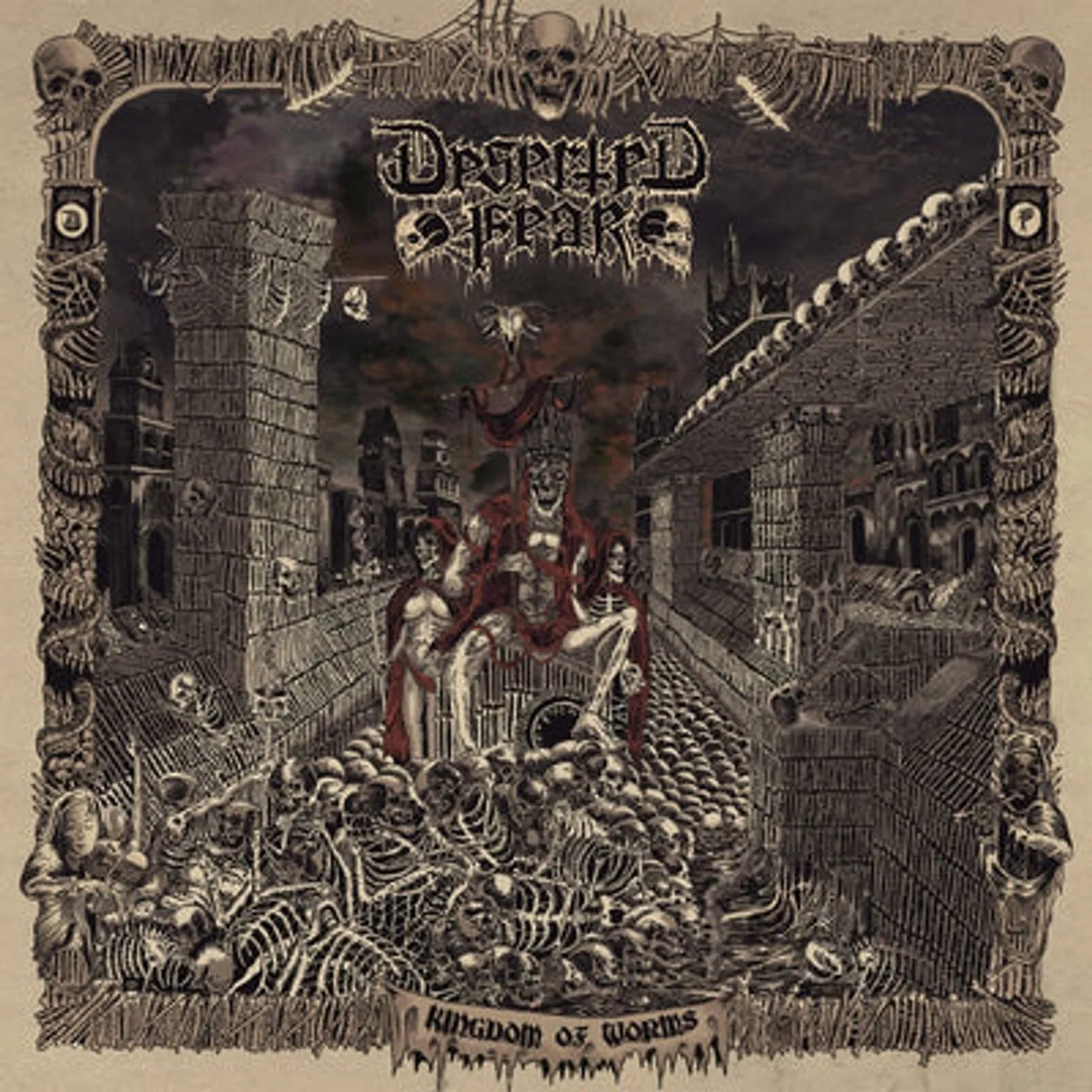 Deserted Fear LP - Kingdom Of Worms (Re-Issue 201 (Vinyl)