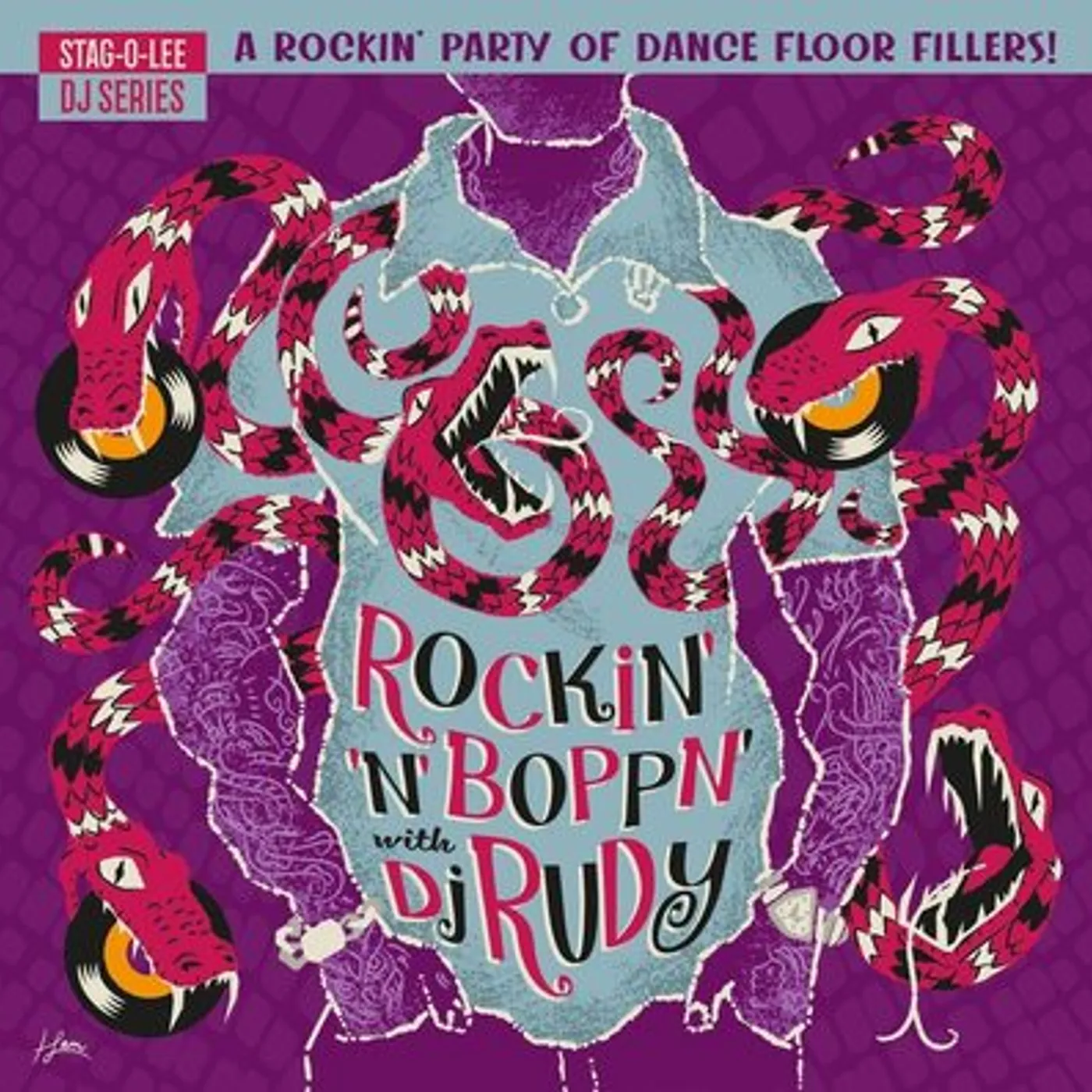Various Artists LP - Rockin & Boppn With Dj Rudy (Vinyl)