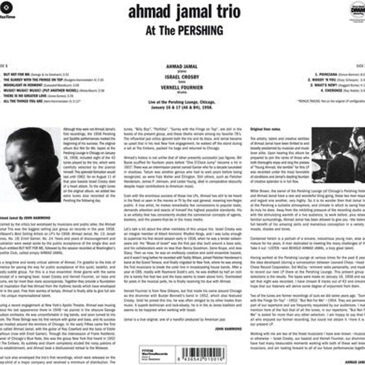 Ahmad Jamal LP - Live At The Pershing Lounge 19 (Vinyl)