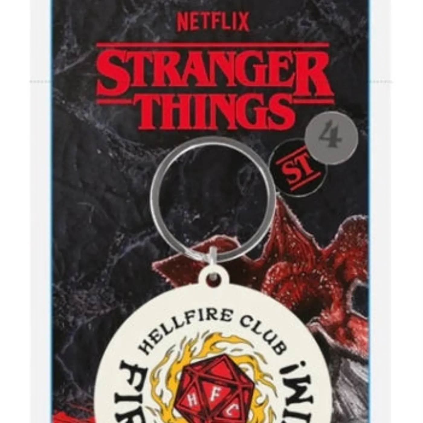 Stranger Things Keyring - Stranger Things 4 (Fireball Him) Pvc Keychain