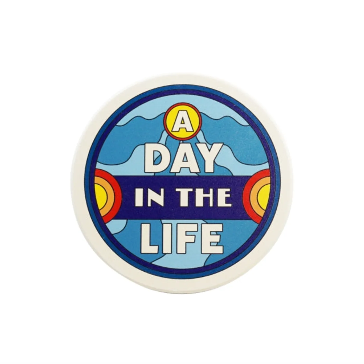 Beatles Coaster Single - Coaster Single Ceramic - The Beatles (A Day In The Life)