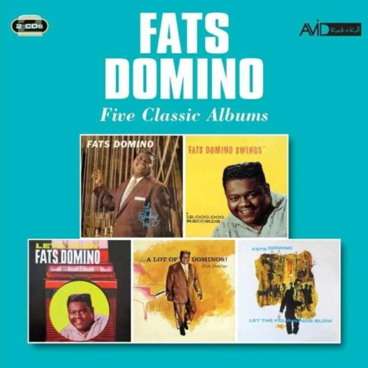 Fats Domino CD - Five Classic Albums (The Fabulous Mr. D / Swings / Lets Play Fats Domino / A Lot Of Dominos / Let The Four Winds Blow)