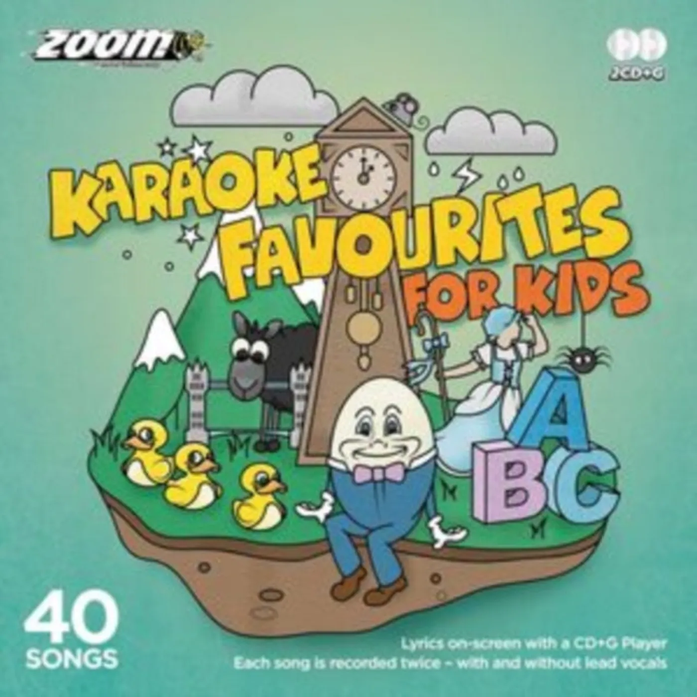 Zoom Karaoke CD - Karaoke Favourites For Kids (With And Without Lead Vocals) - 40 Songs (Cd+G)