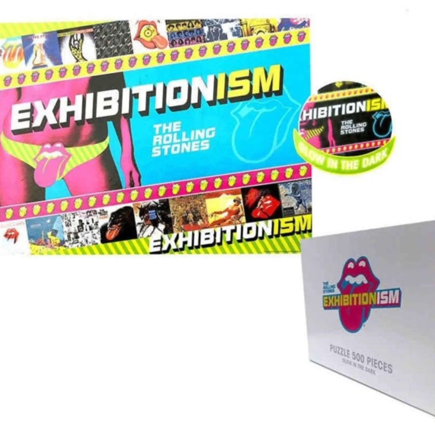 The Rolling StonesJigsaw Puzzle - Rolling Stones Exhibitionism Glow In The Dark 500 Piece Jigsaw Puzzle