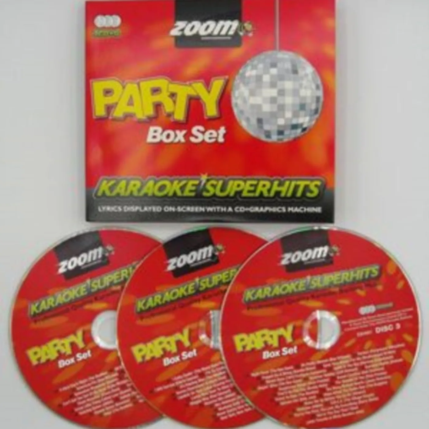 Zoom Karaoke CD - Karaoke Superhits: Party Box Set (Cd+G)