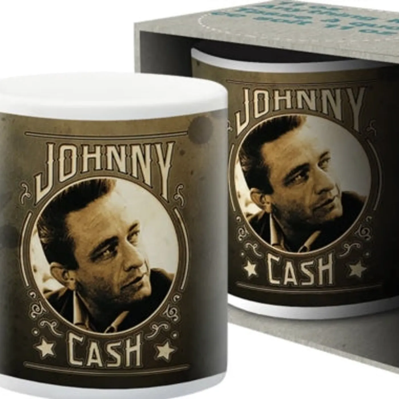 Johnny Cash Mug - Johnny Cash - Sepia 11Oz Boxed Mug