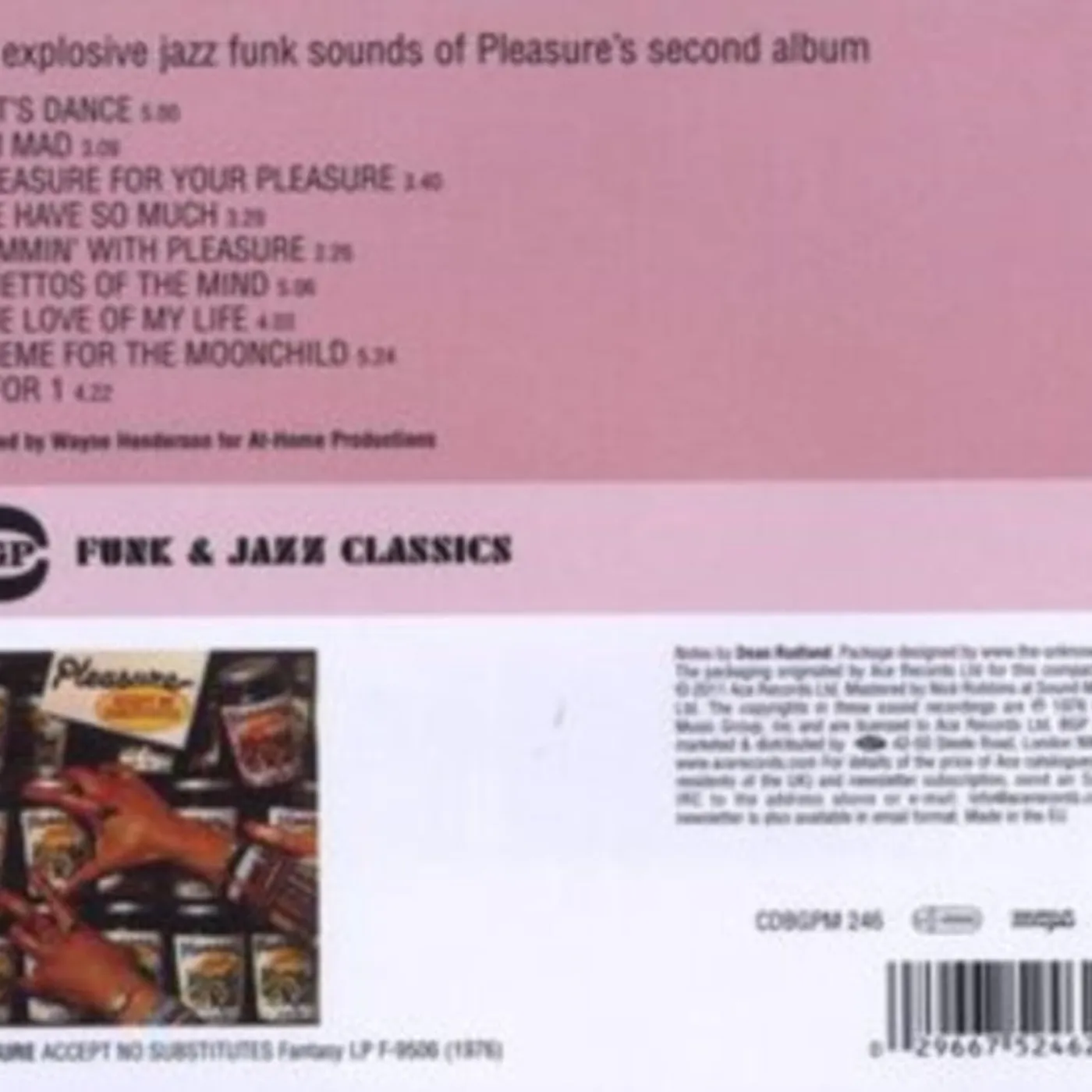 Pleasure CD - Accept No Substitutes