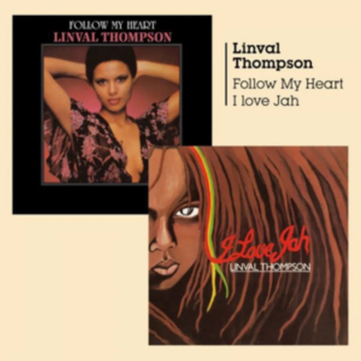 Linval Thompson CD - Follow My Heart + I Love Jah