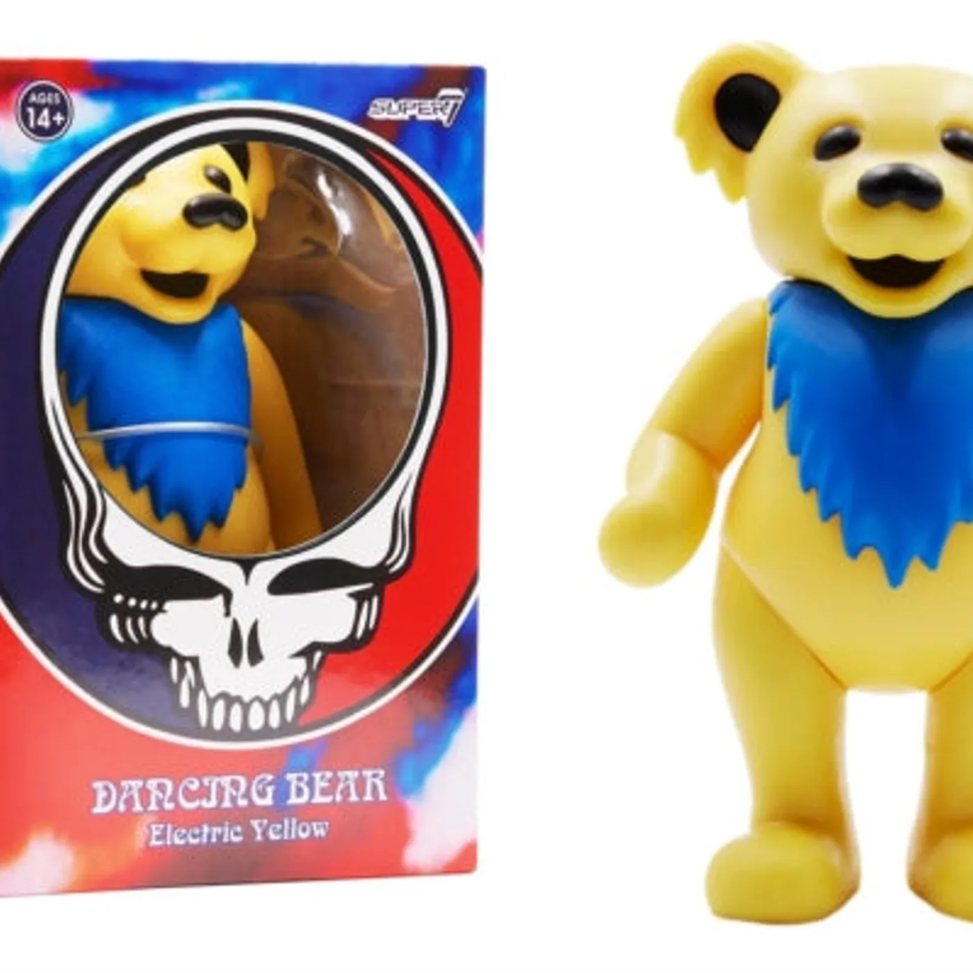 Grateful Dead Figurine - Grateful Dead - Dancing Bear (Electric Yellow) Reaction Figure