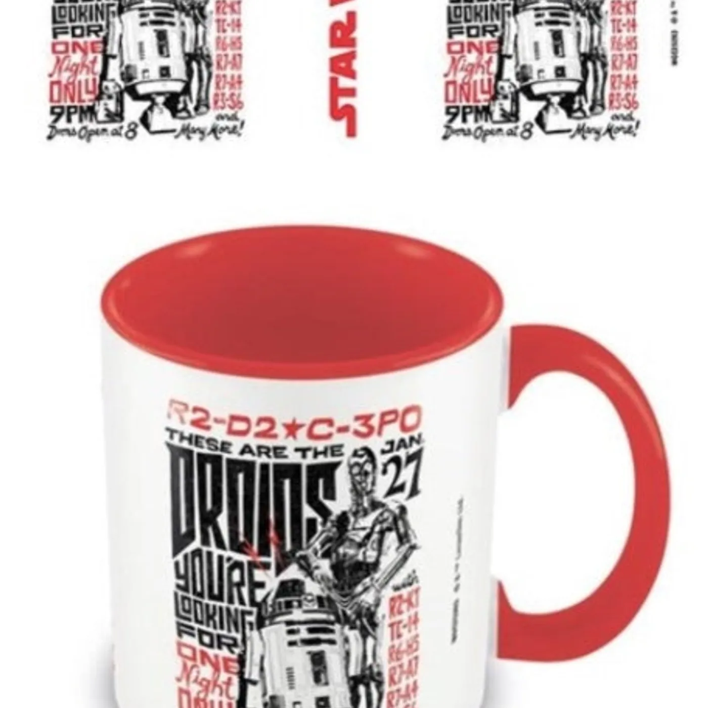 Star Wars Mug - The Droids (Red Coloured Inner)